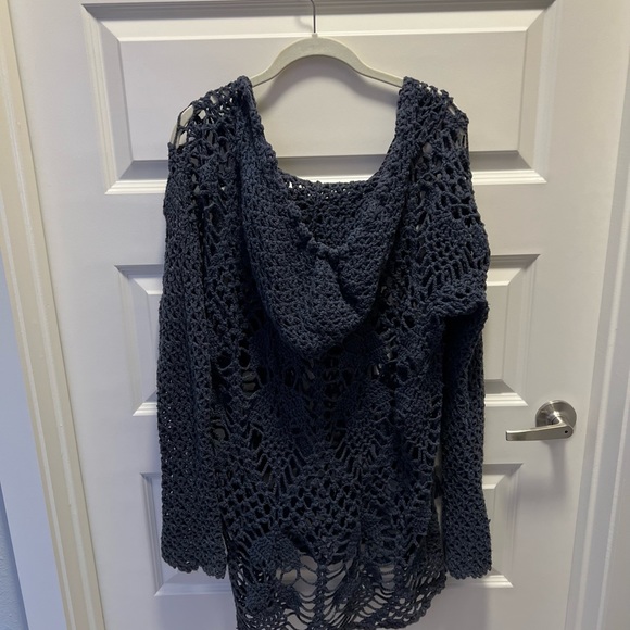 Free People Navy Tunic Coverup - Picture 2 of 3